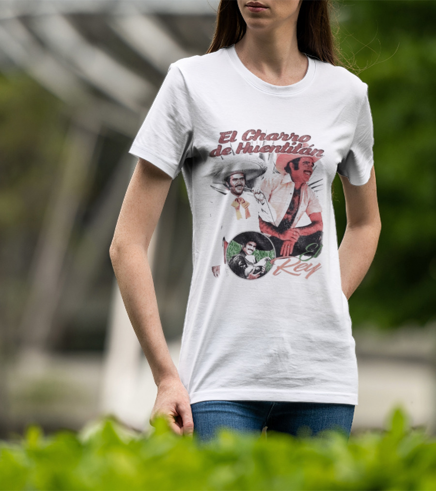 Vicente Fernandez El Charro De Huentitan El Rey Iconic Ranchera Style Mexican Music Legend T-Shirt