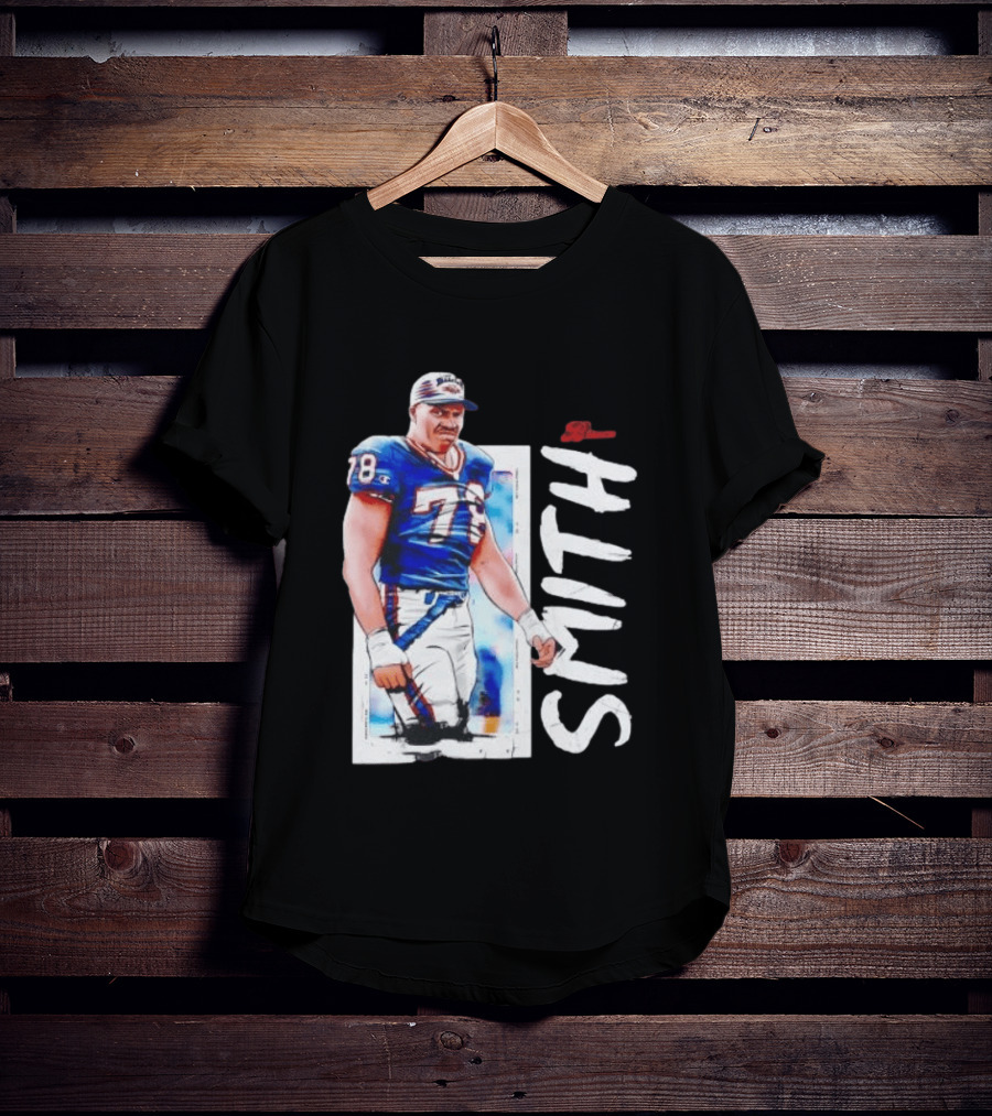 Buffalo Bills Bruce Smith 78 Sack Man NFL Legends T-Shirt