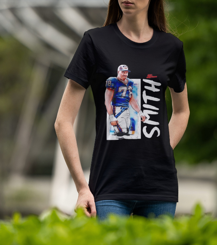 Buffalo Bills Bruce Smith 78 Sack Man NFL Legends T-Shirt