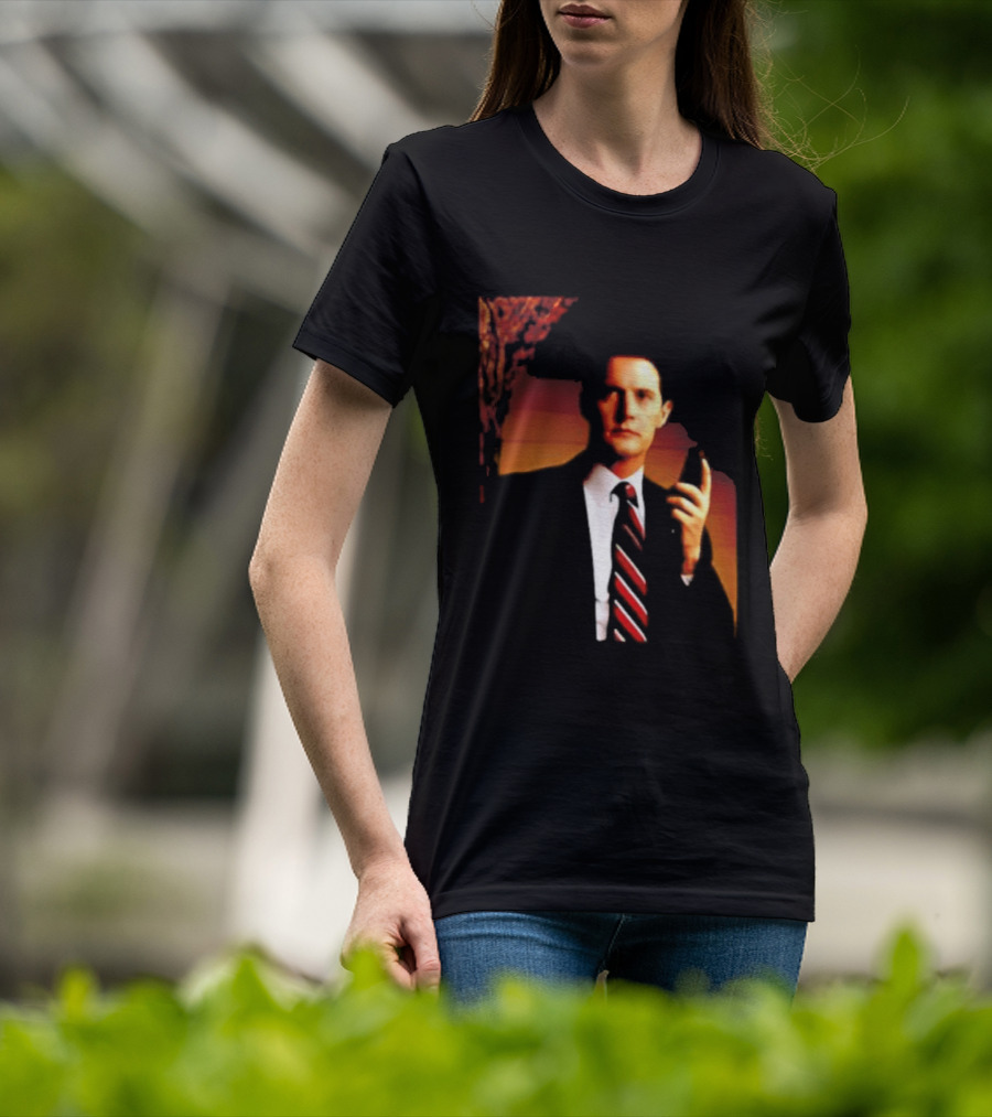 Dale Cooper Twin Peaks Iconic Red Room Aesthetic T-Shirt
