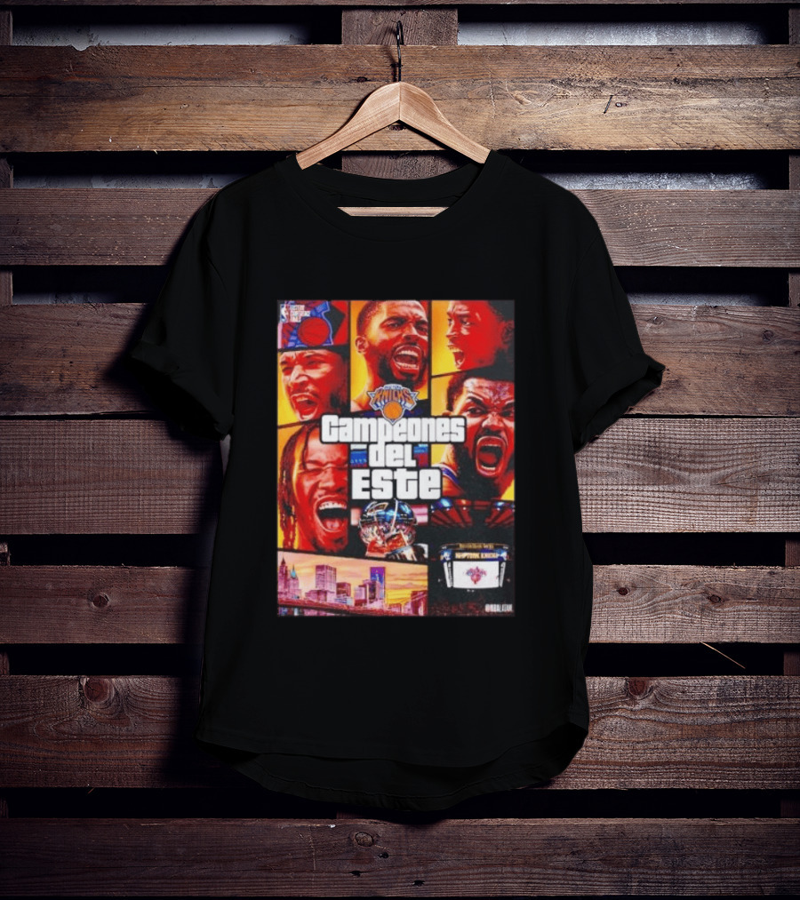 New York Knicks Campeones Del Este NBA Playoff Celebration T-Shirt