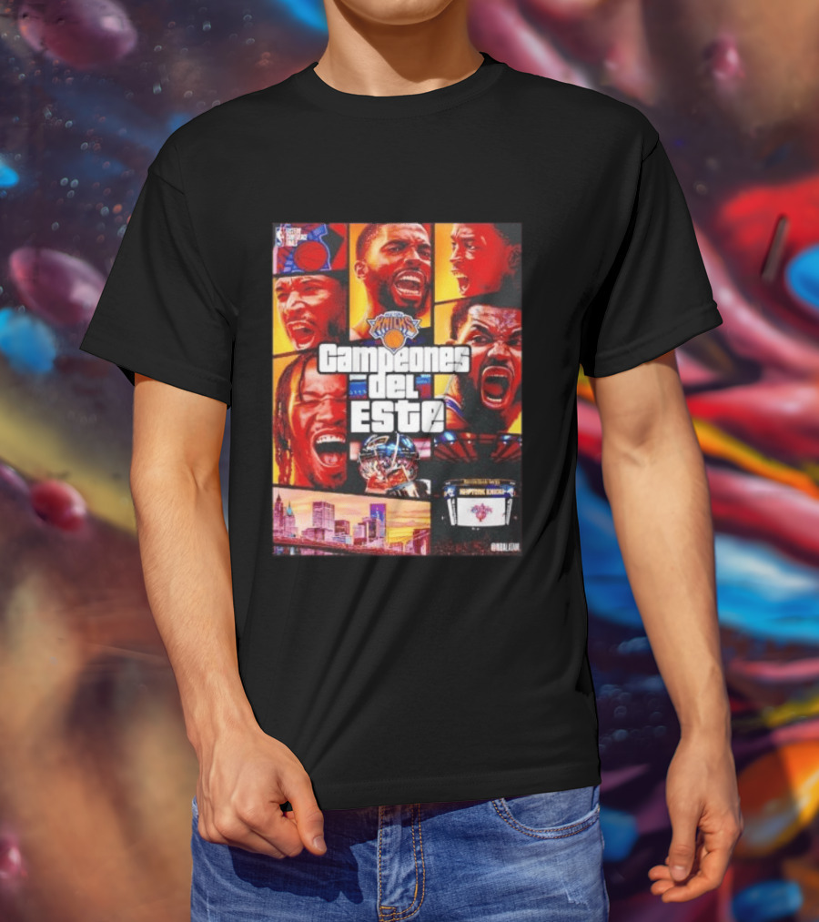 New York Knicks Campeones Del Este NBA Playoff Celebration T-Shirt