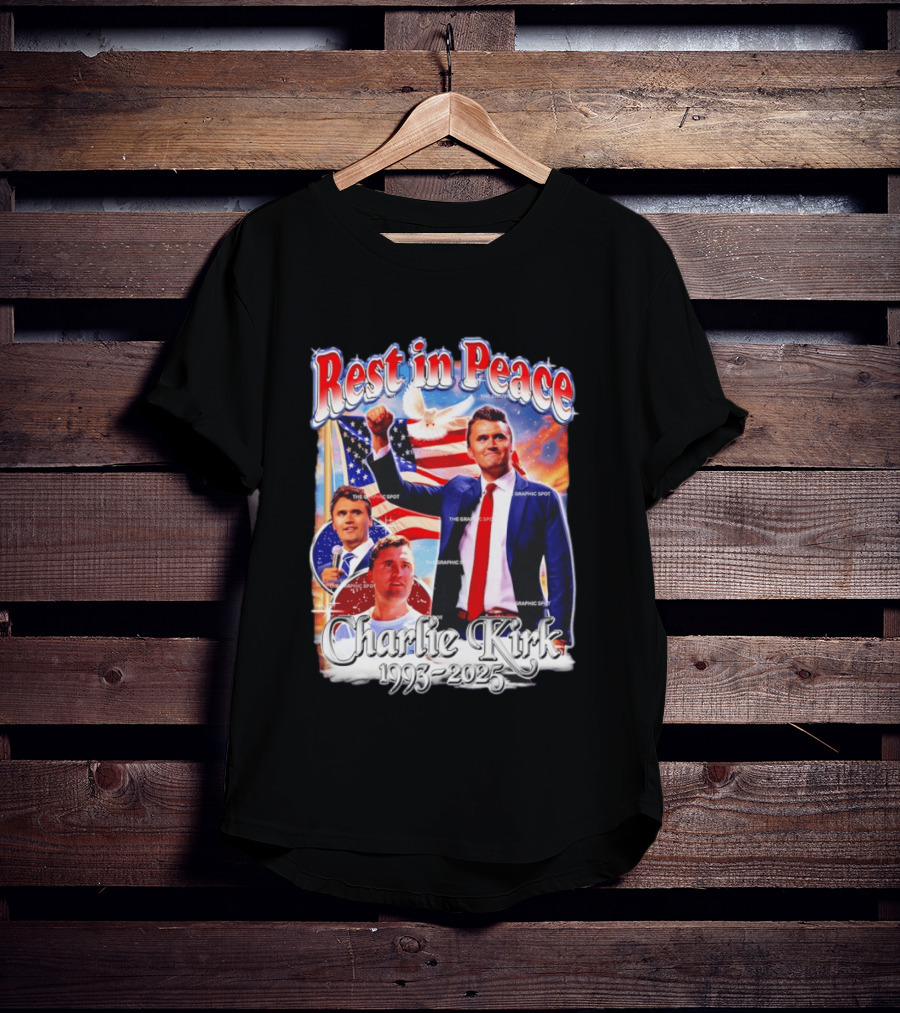 RIP Charlie Kirk Rest In Peace Memorial 1993 2025 T-Shirt