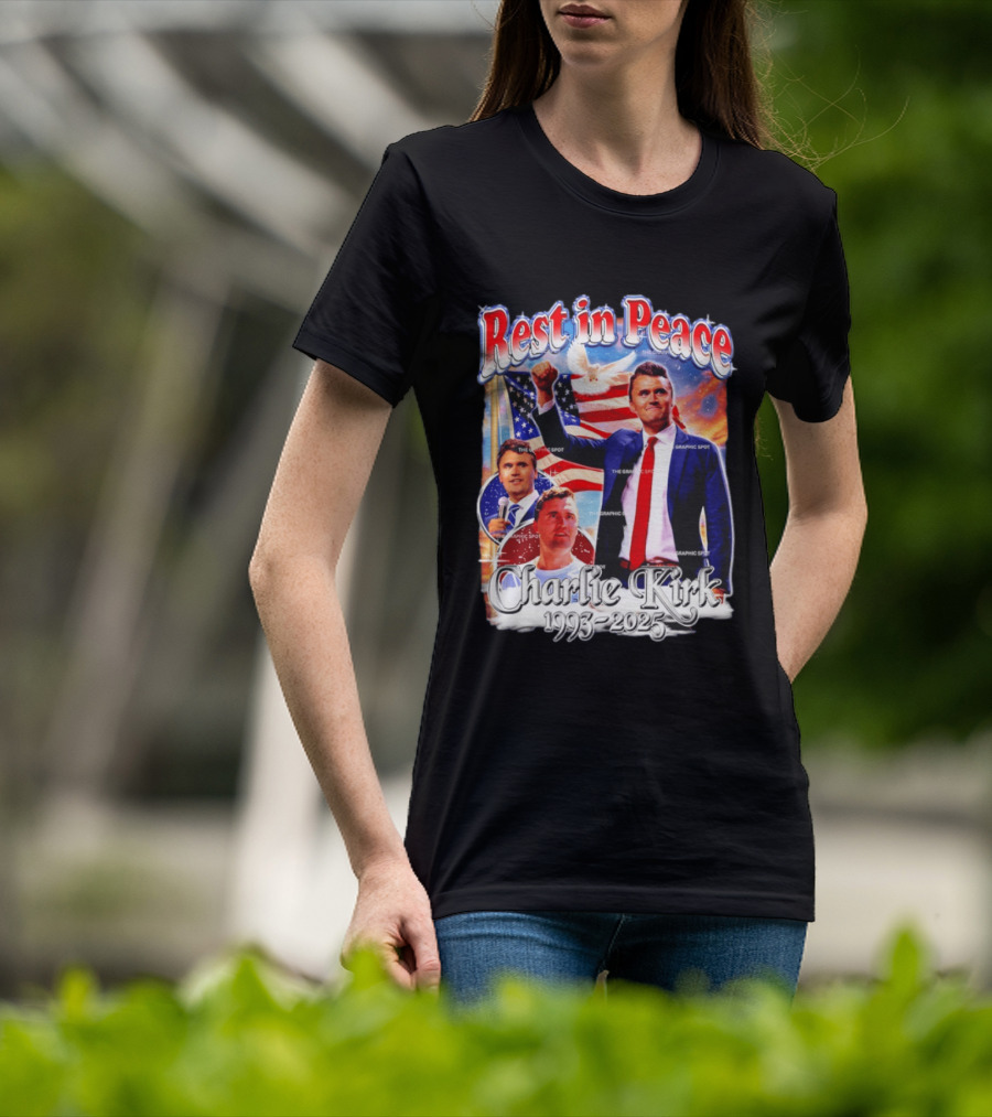 RIP Charlie Kirk Rest In Peace Memorial 1993 2025 T-Shirt