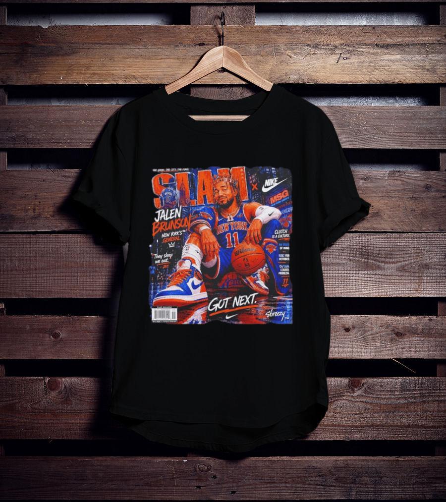 SLAM Jalen Brunson New York Knicks Nike X MSG Got Next T-Shirt