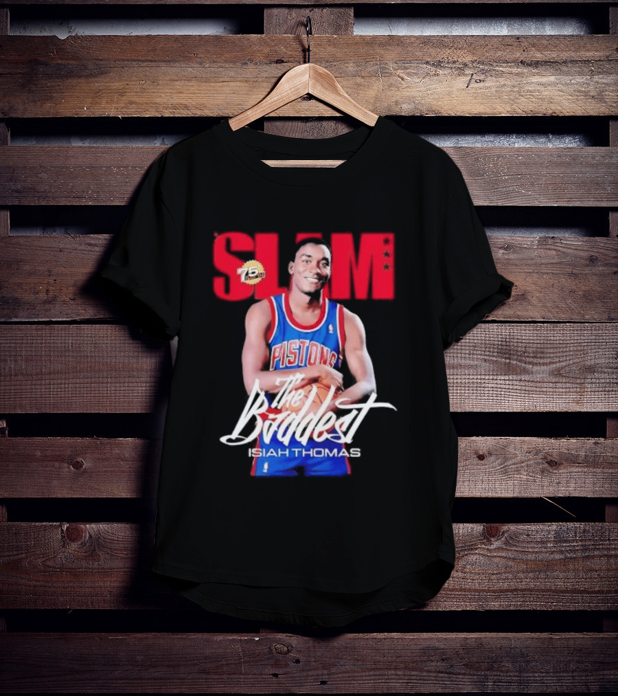 Slam Isiah Thomas The Baddest Pistons T-Shirt