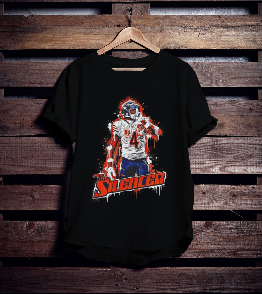 The Silencer D'Andre Swift Chicago Bears Football 2026 Official Merchandise T-Shirt