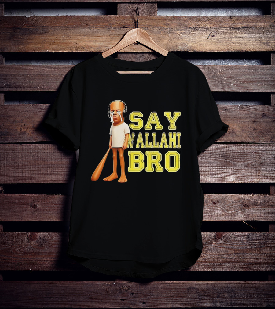 Tyler The Creator Say Wallahi Bro Baseball Bat T-Shirt