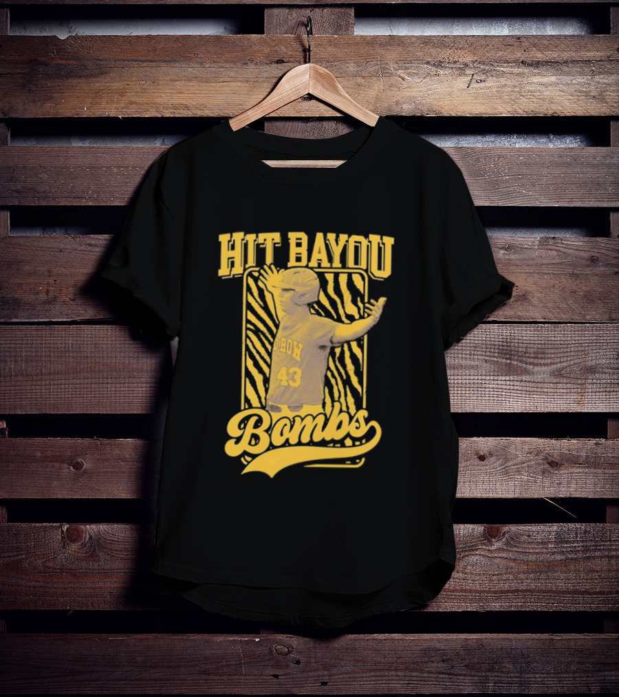 LSU Baseball Hit Bayou Bombs 43 Player T-Shirt