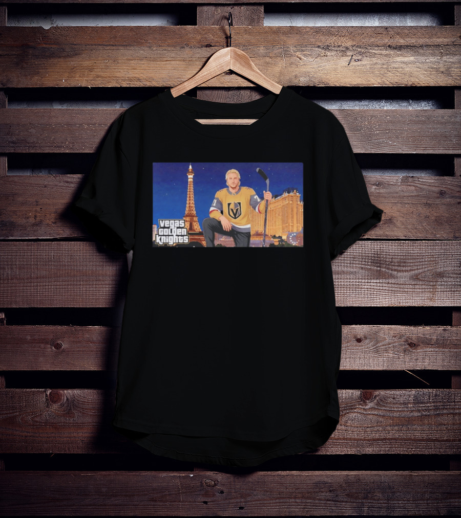 Vegas Golden Knights William Karlsson Hockey Vegas Skyline T-Shirt