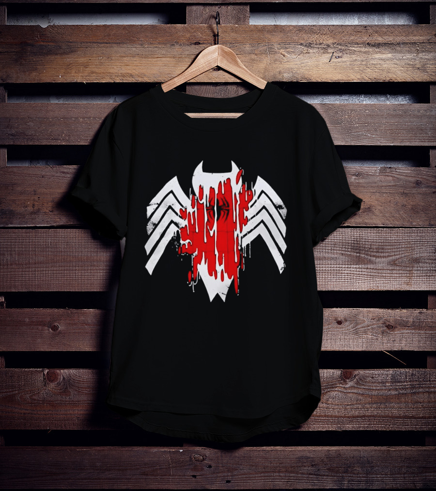Venom Symbiote Red Dripping Spider T-Shirt