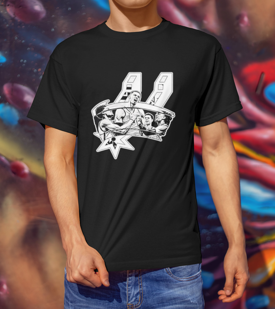 Victor Wembanyama San Antonio Spurs Basketball Players NBA Team Celebration T-Shirt