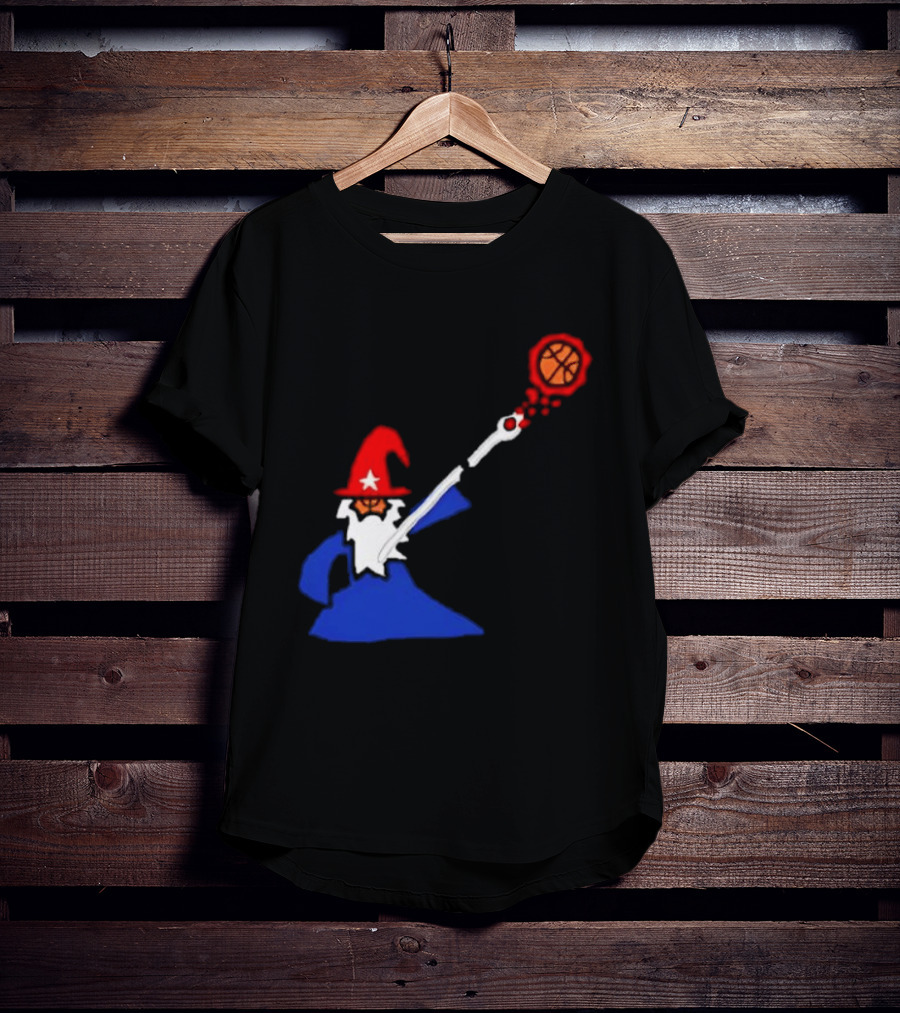 Washington Wizards NBA Basketball Player Wizard Hat Star Basketball T-Shirt