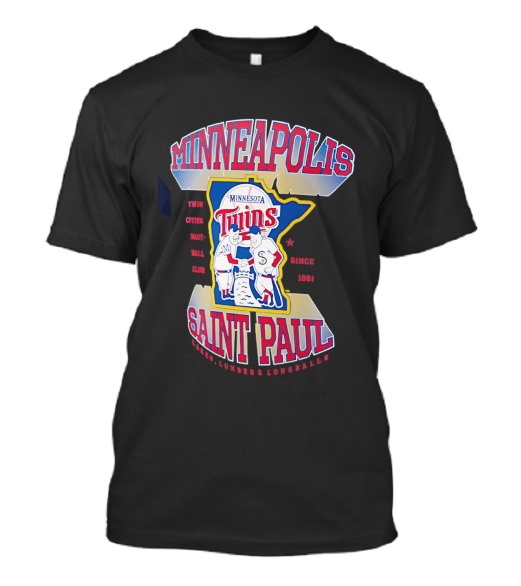 Minneapolis Minnesota Twins Saint Paul Baseball Team T-Shirt