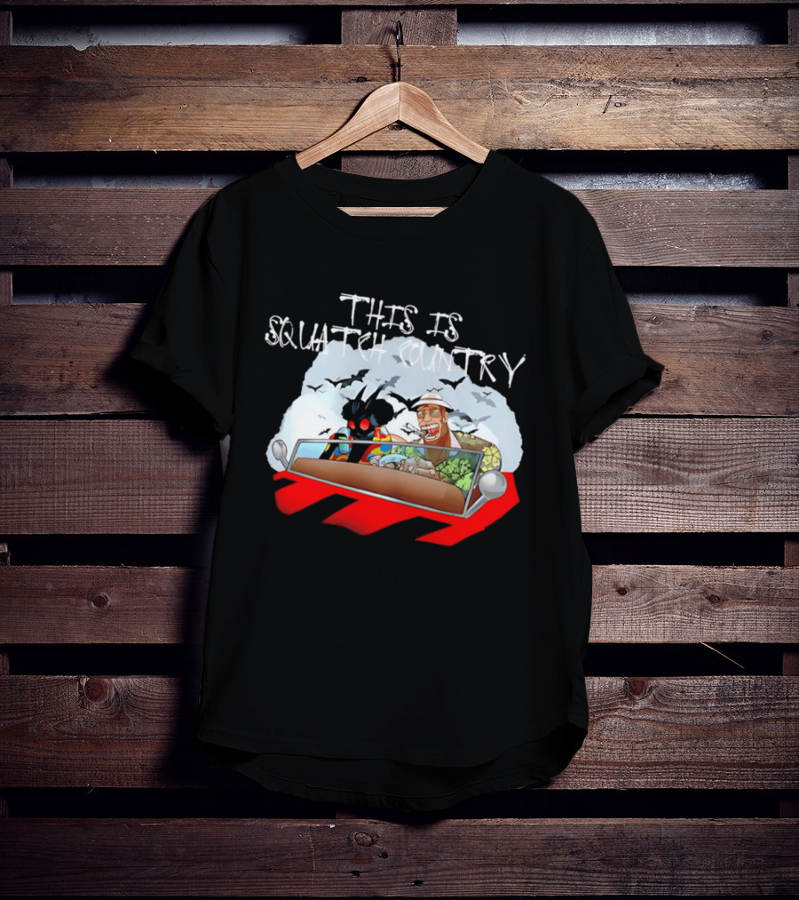 This Is Squatch Country Cryptid Chronicles With Mothman And Sasquatch T-Shirt