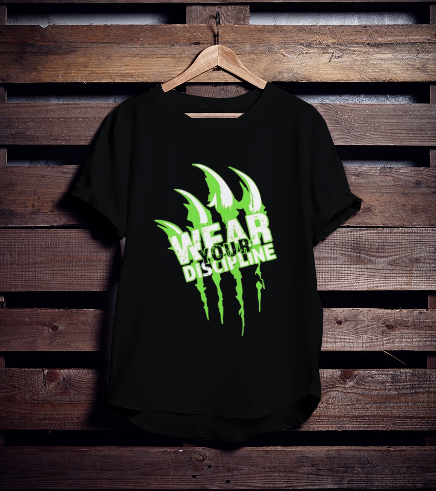 Distressed Green Claw Wear Your Discipline Claw Marks T-Shirt