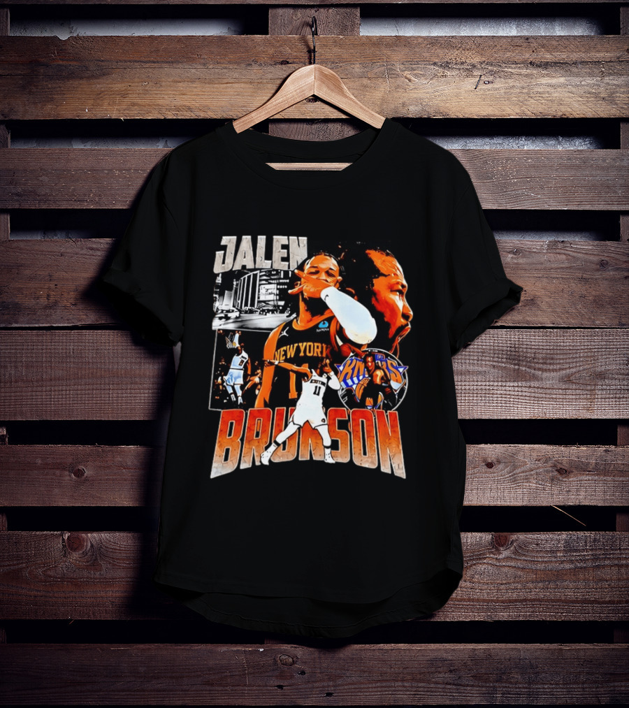 Jalen Brunson New York Knicks Basketball Collage Knicks T-Shirt