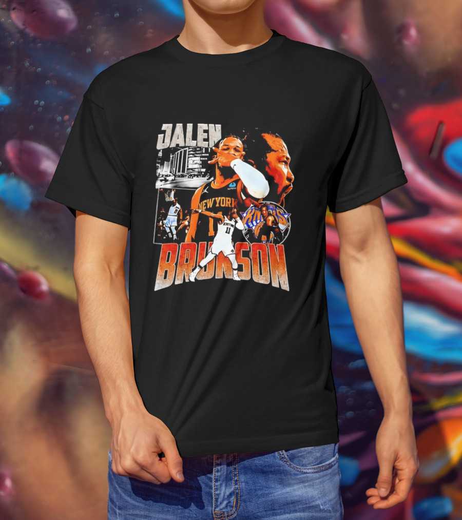 Jalen Brunson New York Knicks Basketball Collage Knicks T-Shirt