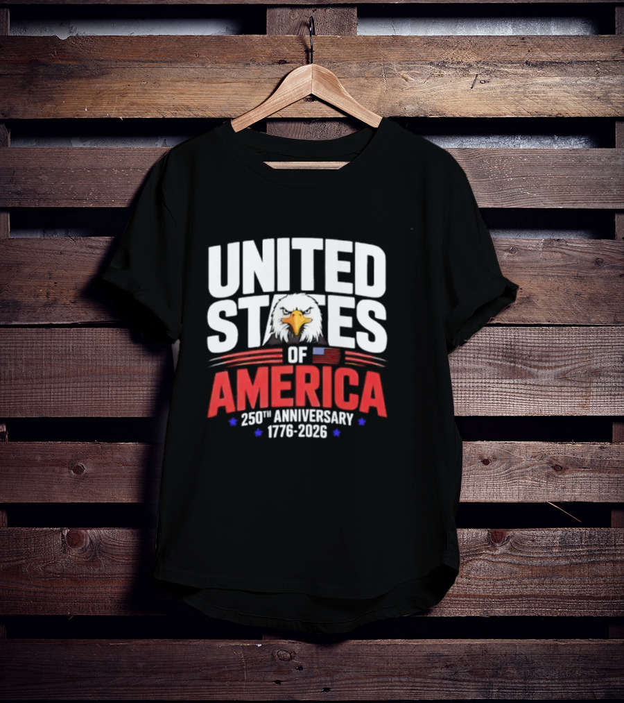 United States Of America 250th Anniversary 1776 2026 Celebration T-Shirt