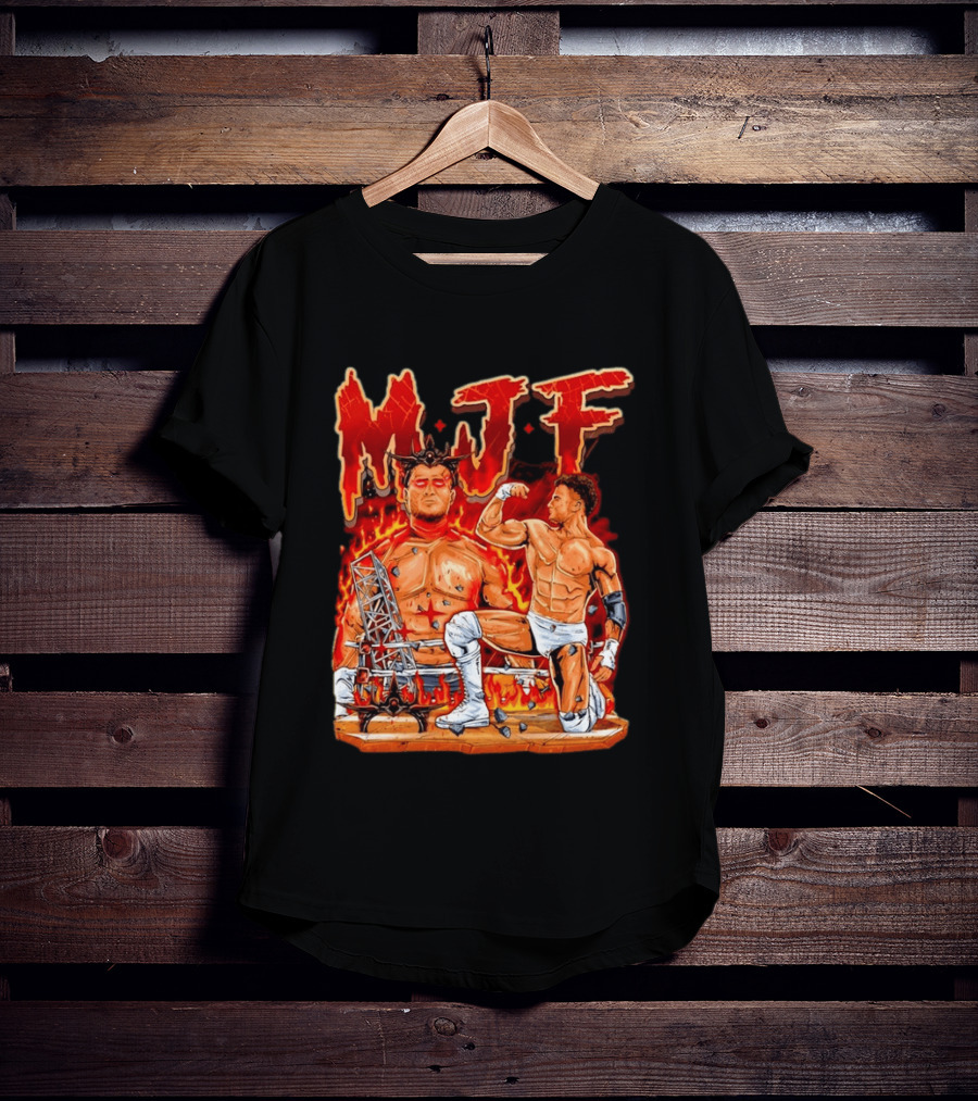 MJF Fiery Devil Dual Persona Wrestling Inferno T-Shirt