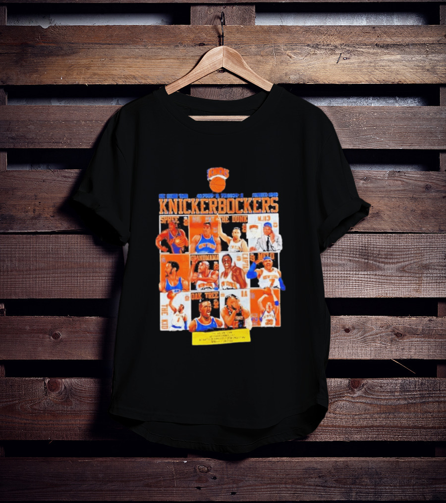 New York Knicks Knickerbockers Basketball Legends Spree Melo Run MSG Series T-Shirt