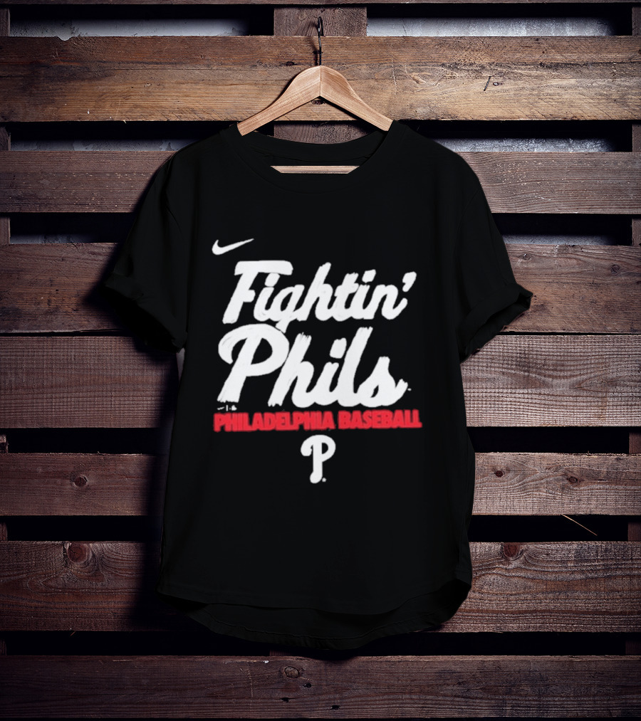 Nike Fightin' Phils Philadelphia Baseball City Connect Handwriting Club T-Shirt