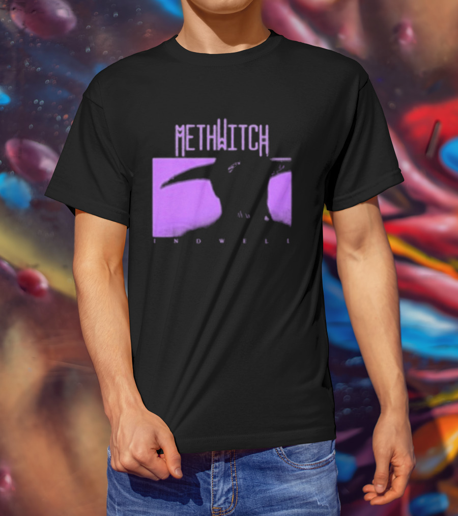 Methwitch Digital Well Records Indwell Mirror T-Shirt