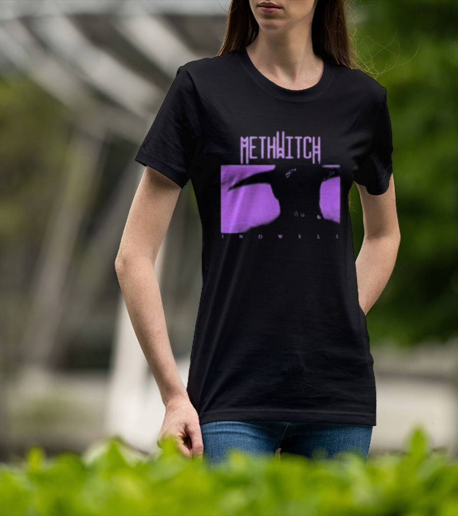 Methwitch Digital Well Records Indwell Mirror T-Shirt
