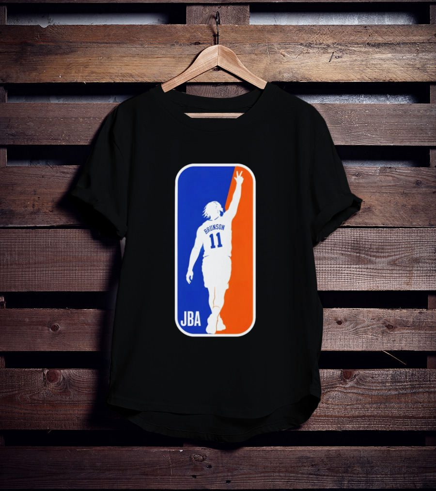 Jalen Brunson 11 JBA Basketball Victory Sign New York T-Shirt