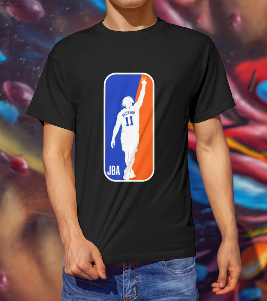 Jalen Brunson 11 JBA Basketball Victory Sign New York T-Shirt