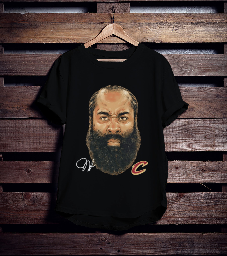 James Harden Cleveland Cavaliers Iconic Beard NBA T-Shirt