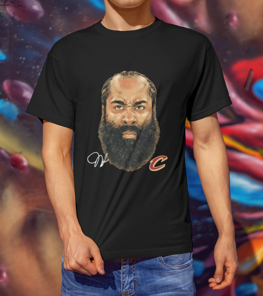 James Harden Cleveland Cavaliers Iconic Beard NBA T-Shirt