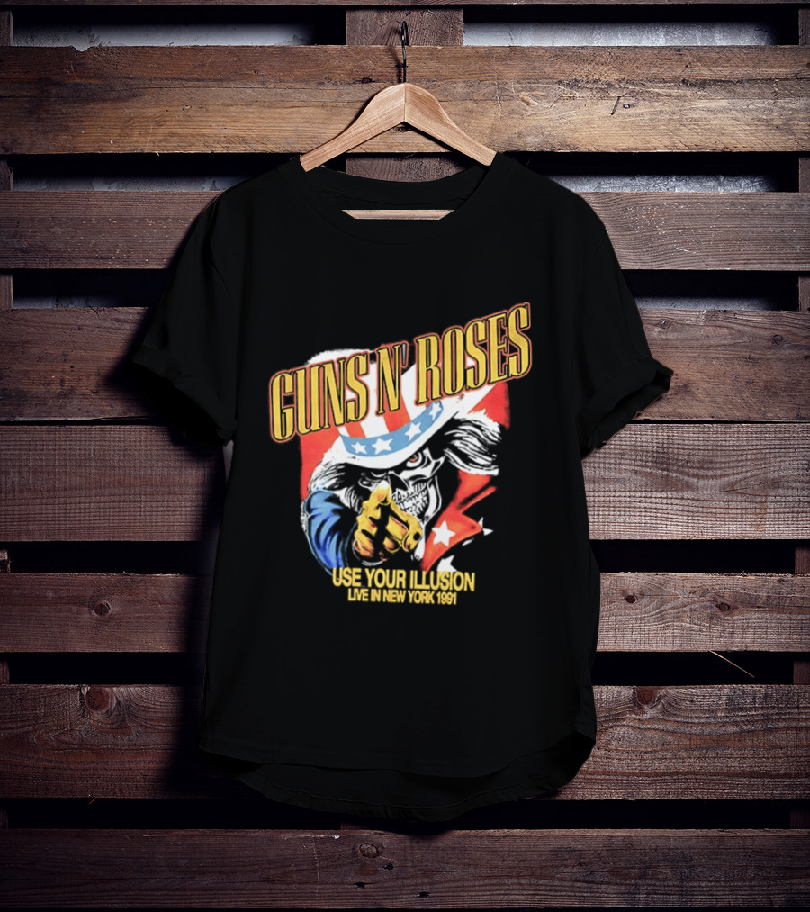 Guns N' Roses Use Your Illusion Live In New York 1991 Uncle Sam T-Shirt