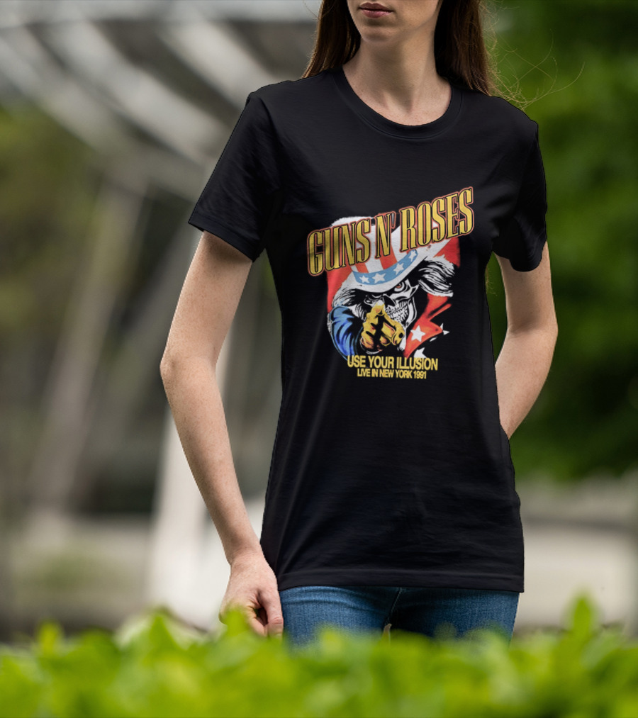 Guns N' Roses Use Your Illusion Live In New York 1991 Uncle Sam T-Shirt