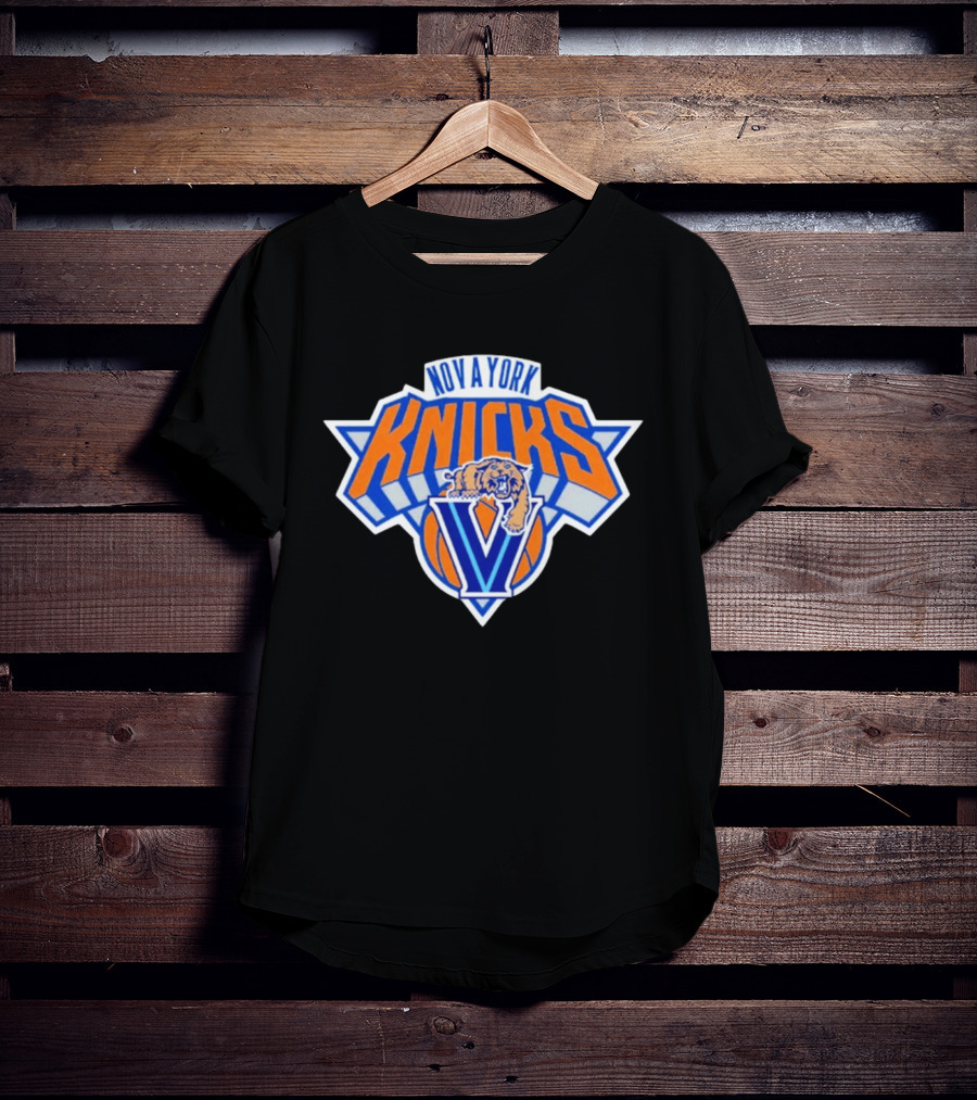 Nova York Knicks Villanova V Basketball Team Collaboration T-Shirt