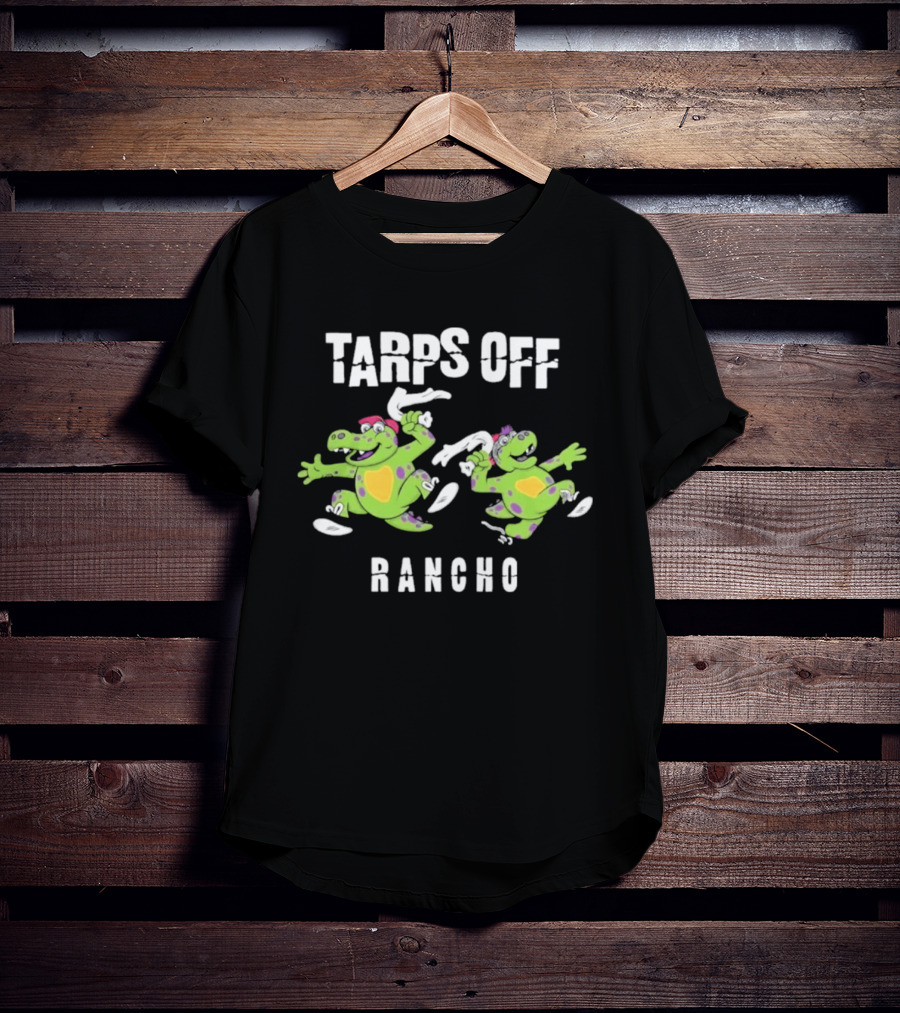 Rancho Cucamonga Quakes Tarps Off Rancho Alligator Fun T-Shirt