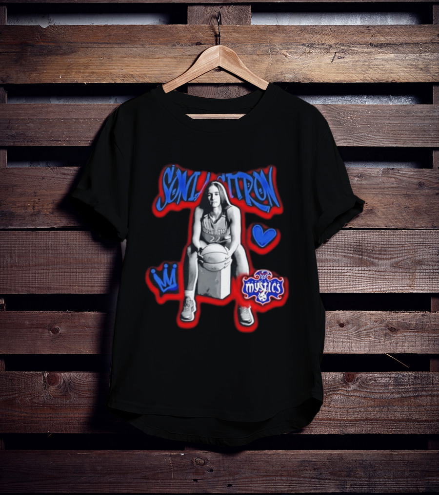 Sonia Citron Washington Mystics WNBA Basketball Grunge T-Shirt
