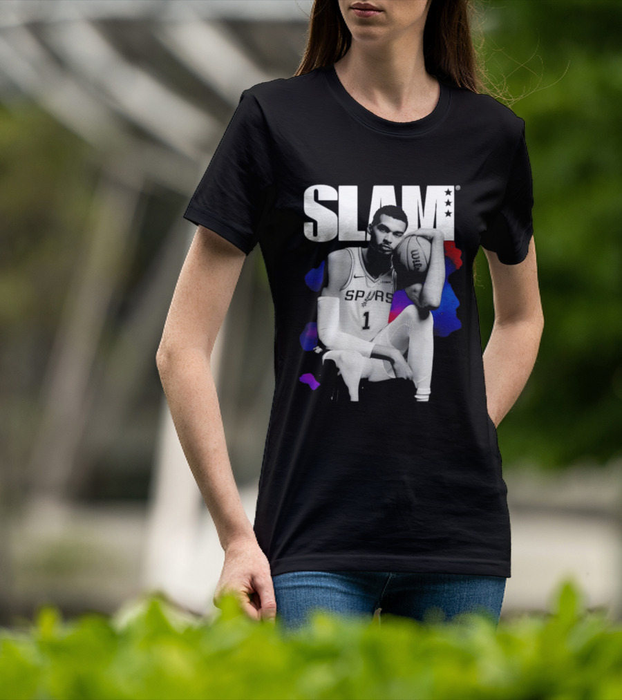 SLAM Victor Wembanyama Spurs Basketball T-Shirt