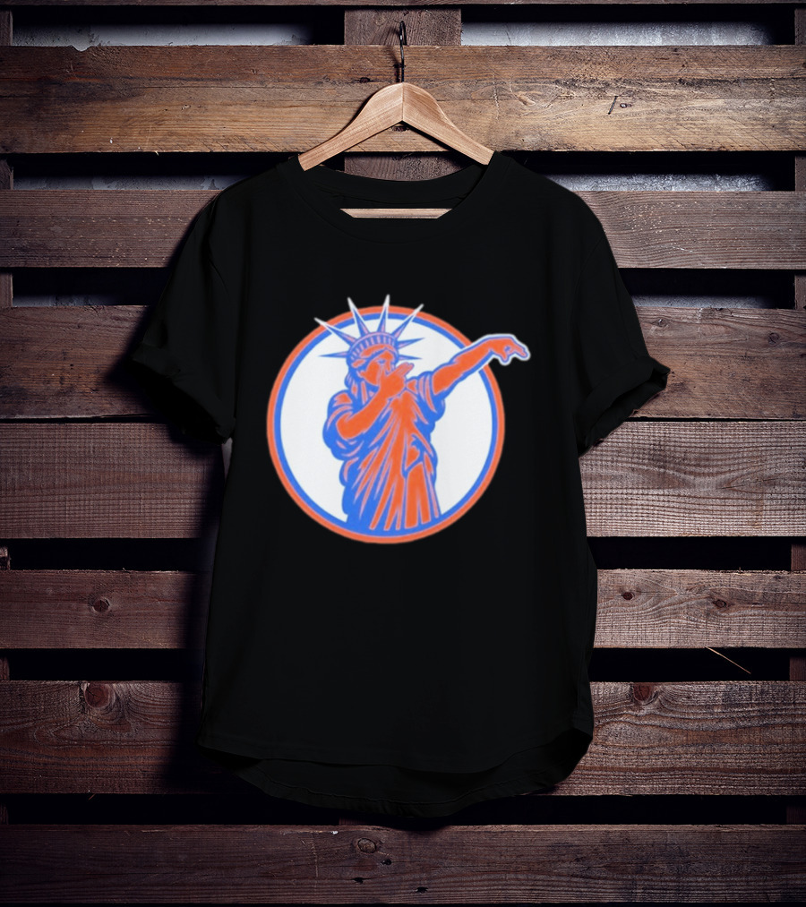 Statue Of Liber3 New York Knicks Basketball Circle T-Shirt