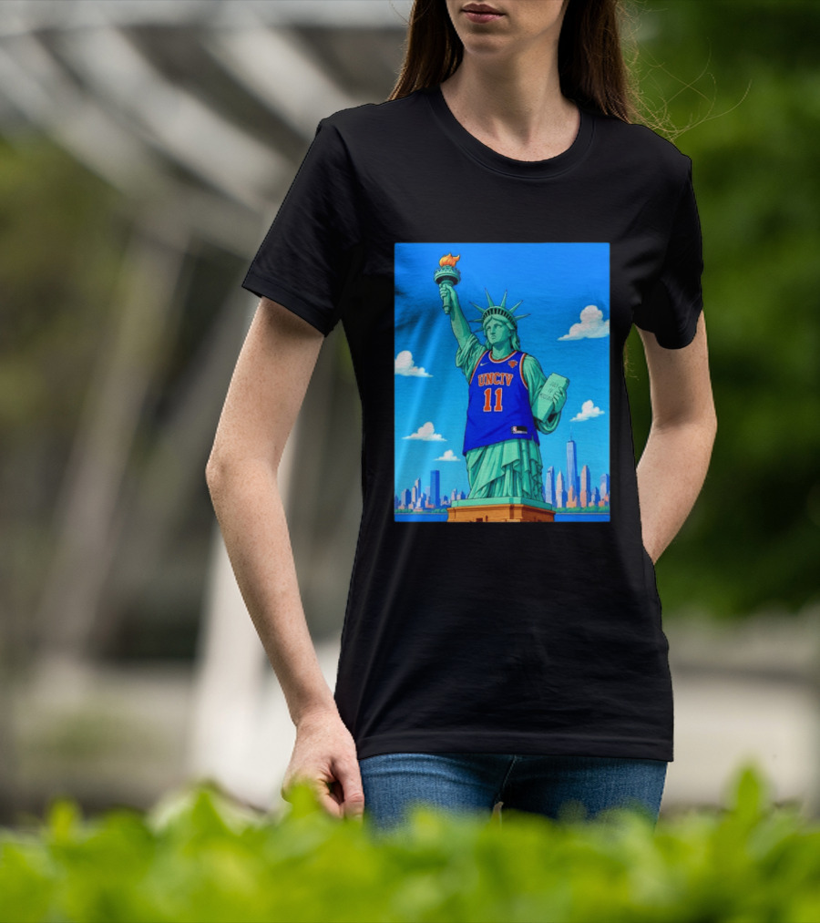 UNCIV 11 Jersey On Statue Of Liberty New York Knicks T-Shirt