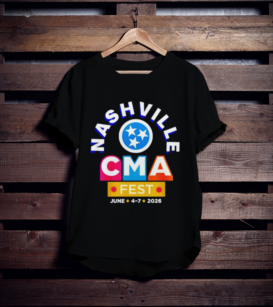 Nashville CMA Fest June 4 7 2026 Tennessee Titans T-Shirt
