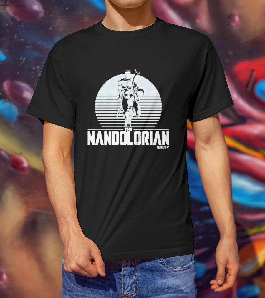 The Nandolorian Fernando Mendoza Mandalorian Parody Star Wars T-Shirt