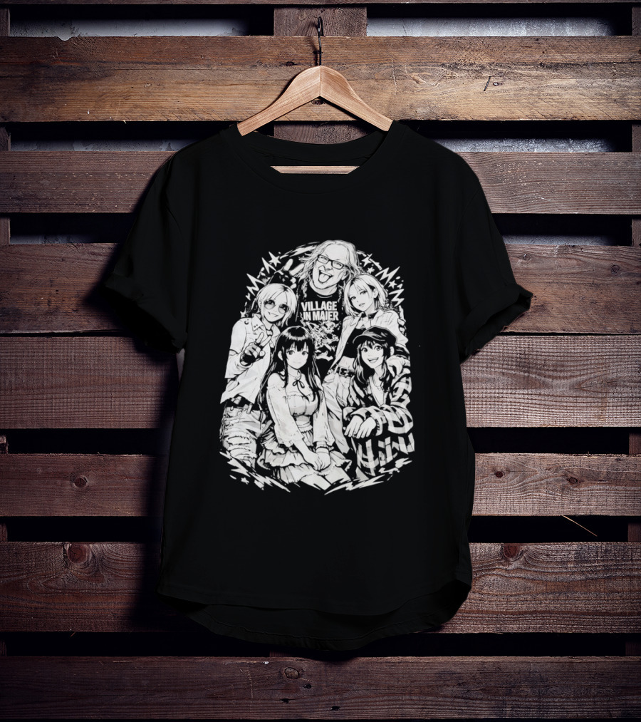 Andrew WK Village Maier Anime Characters T-Shirt