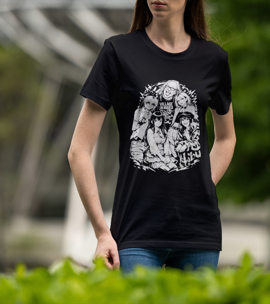 Andrew WK Village Maier Anime Characters T-Shirt