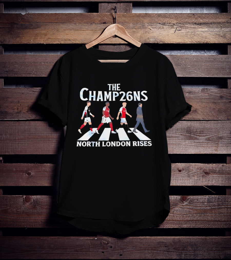The Champ26ns North London Rises Abbey Road Arsenal T-Shirt