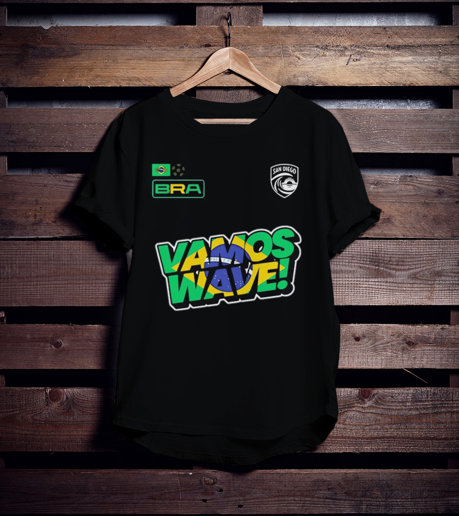 Brazil Vamos Wave San Diego Wave FC 2026 T-Shirt