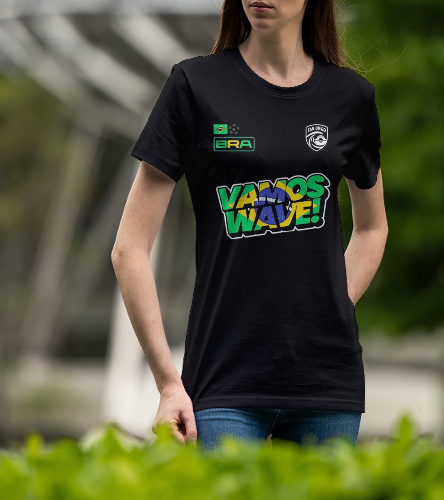 Brazil Vamos Wave San Diego Wave FC 2026 T-Shirt