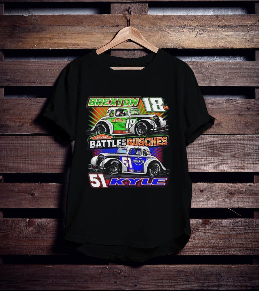 Brexton 18 Busch Kyle 51 Battle Of The Busches Racing T-Shirt