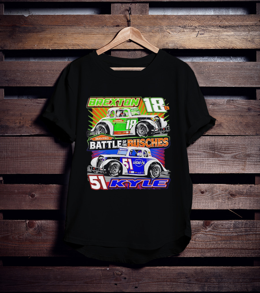 Brexton 18B SERVPRO Battle Of The Busches 51 Kyle Lucas Oil T-Shirt