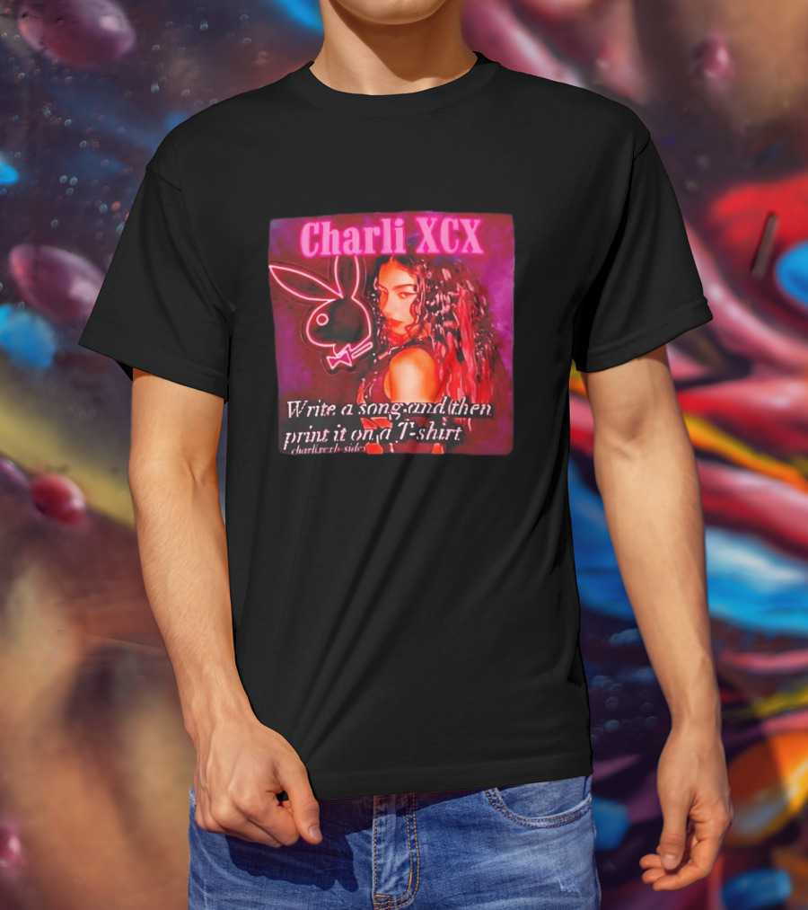 Charli XCX Write A Song And Then Print It On A CharliXCXbySide T-Shirt